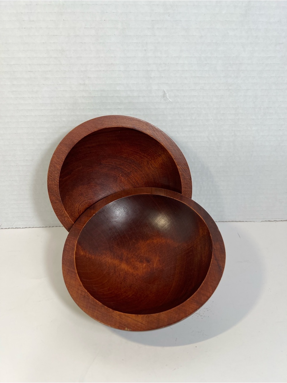 Mort N Marton Designs Wood Bowls Set of 2 Mid Century Modern Hand Turned MCM